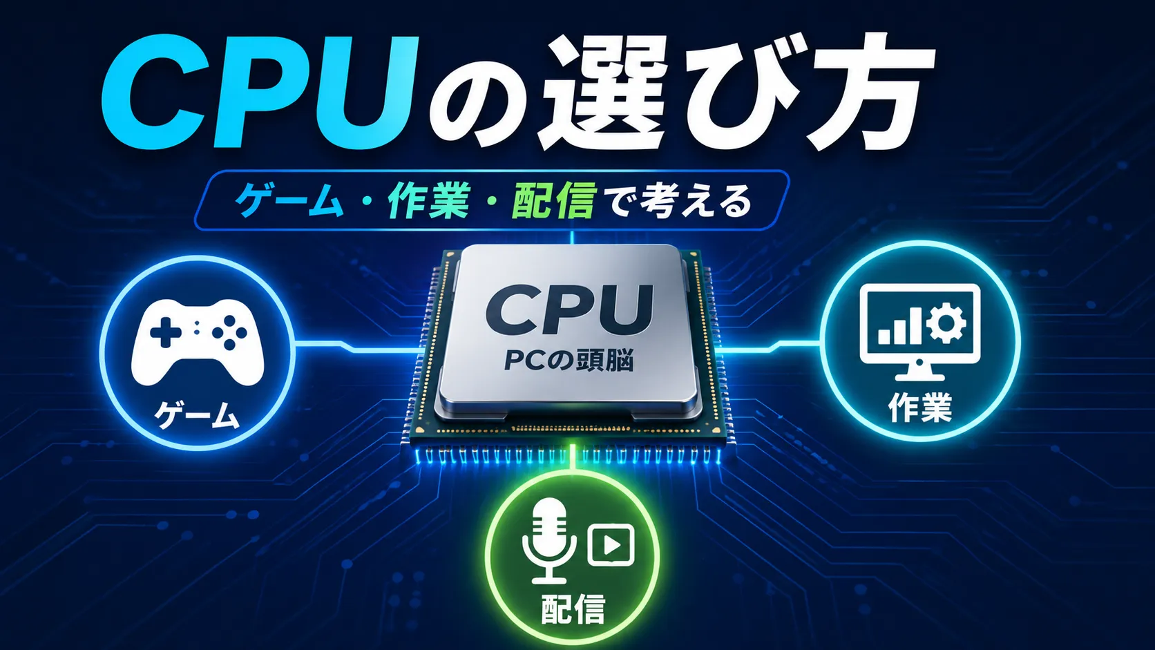 ゲーミングPCのCPUはどう選ぶ?ゲーム・配信・作業で考える判断基準