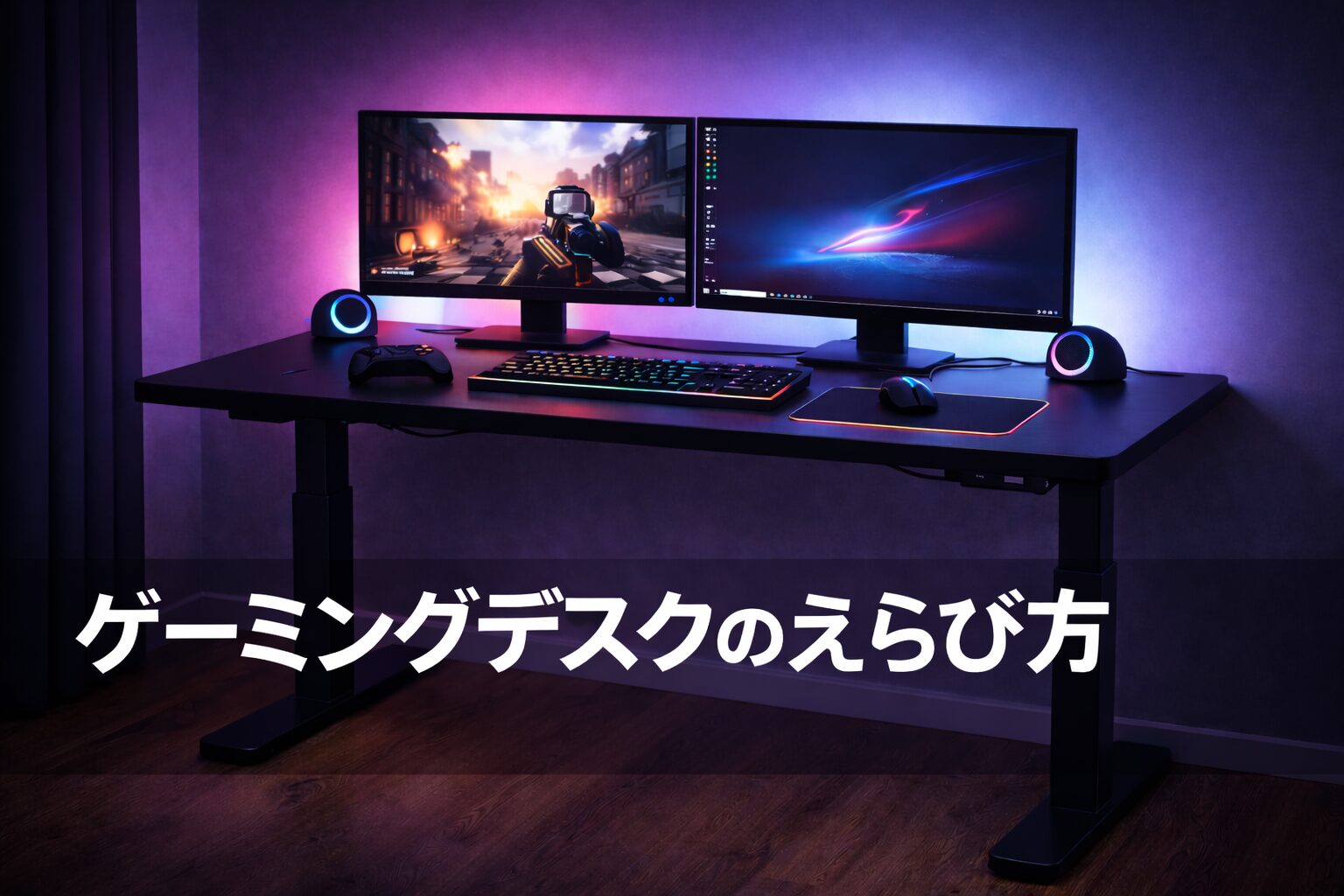 ゲーミングデスクの選び方｜電動昇降・幅・L字を使用者が正直に比較