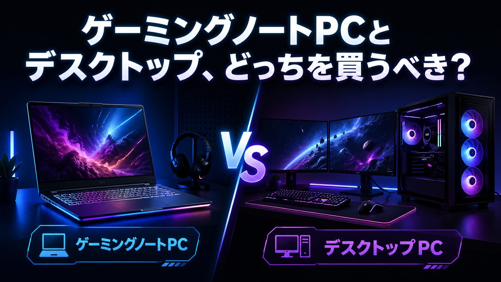 ゲーミングノートPCとデスクトップ、どっちを買うべき？コスパと実用性で正直に比較した