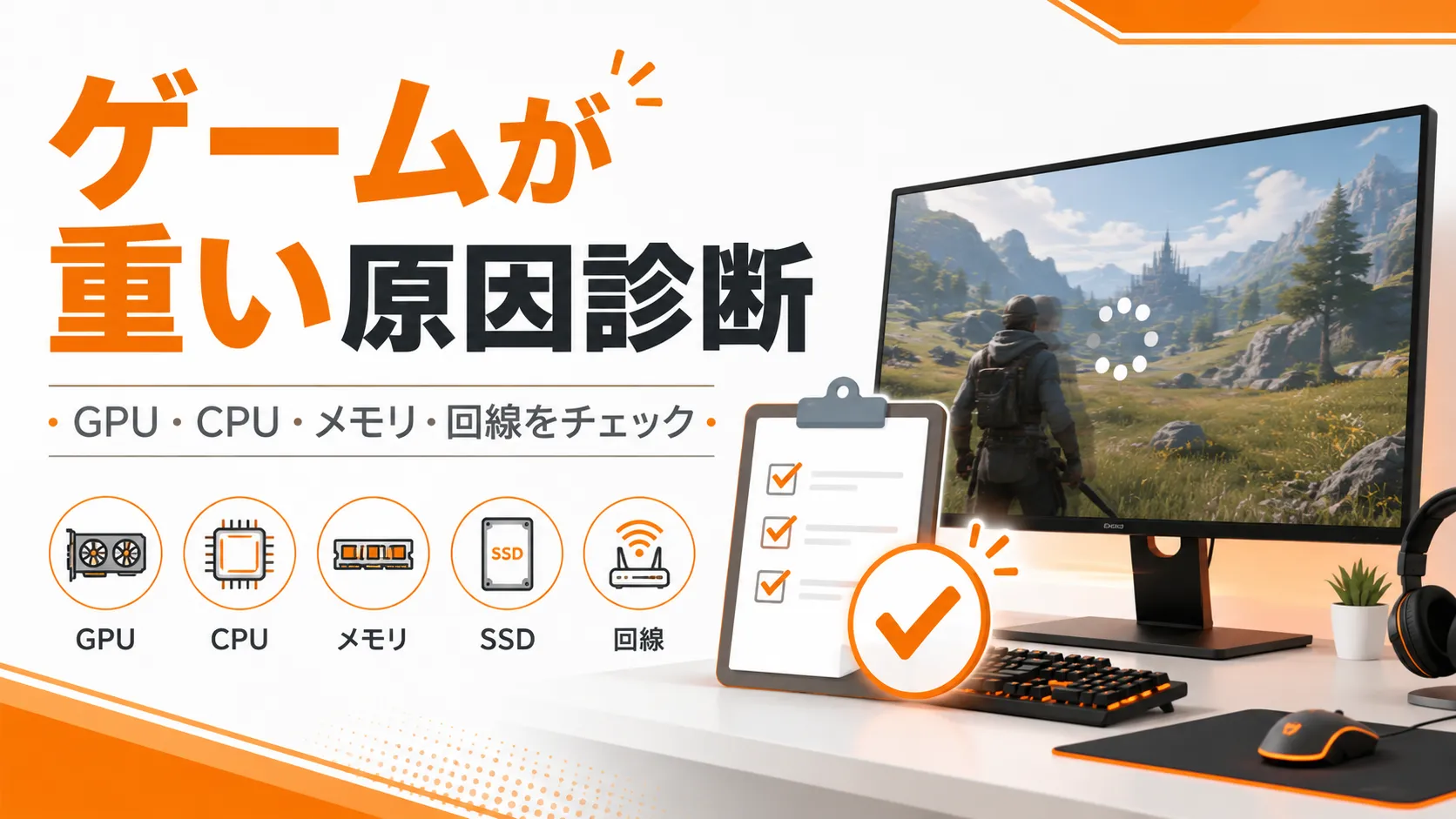 ゲームが重い原因を切り分けるボトルネック簡易診断