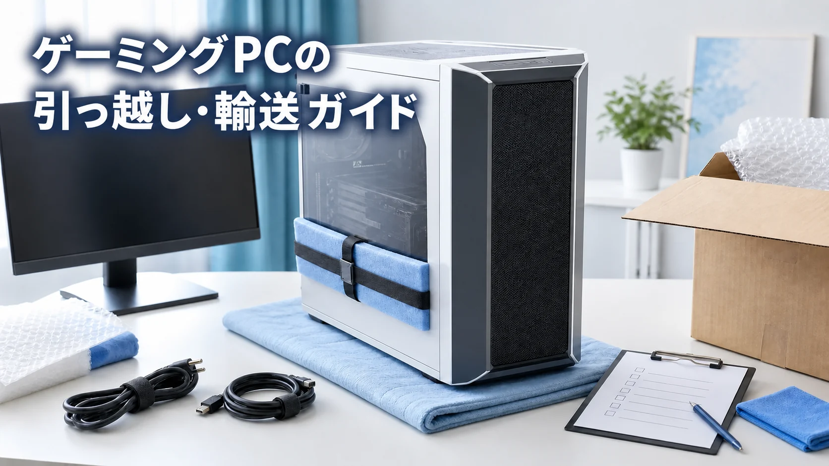 ゲーミングPCの引っ越し・輸送ガイド|運ぶ前後に確認したい準備と注意点