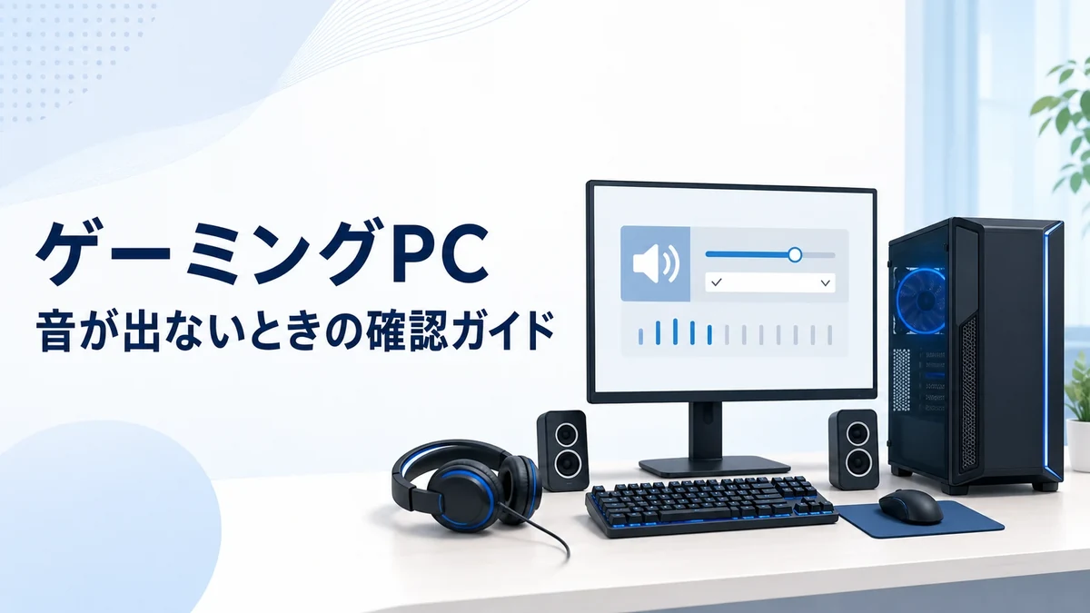 ゲーミングPCで音が出ないときの確認ガイド｜スピーカー・ヘッドセット・Windows設定の見直し
