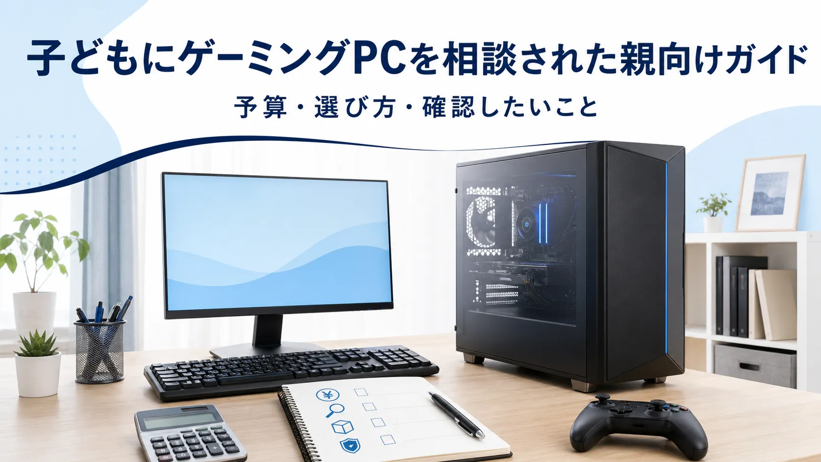 子どもにゲーミングPCを相談された親向けガイド|予算・選び方・確認したいこと