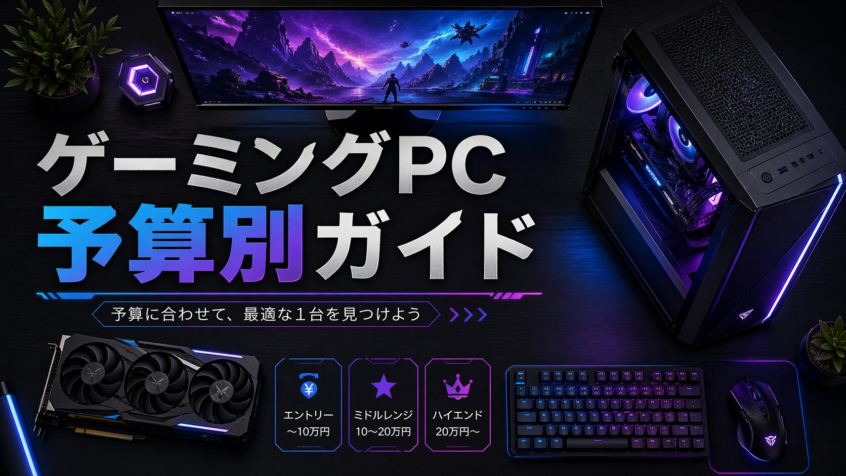 ゲーミングPC、予算はいくら必要？10万・15万・20万の違いを正直に解説