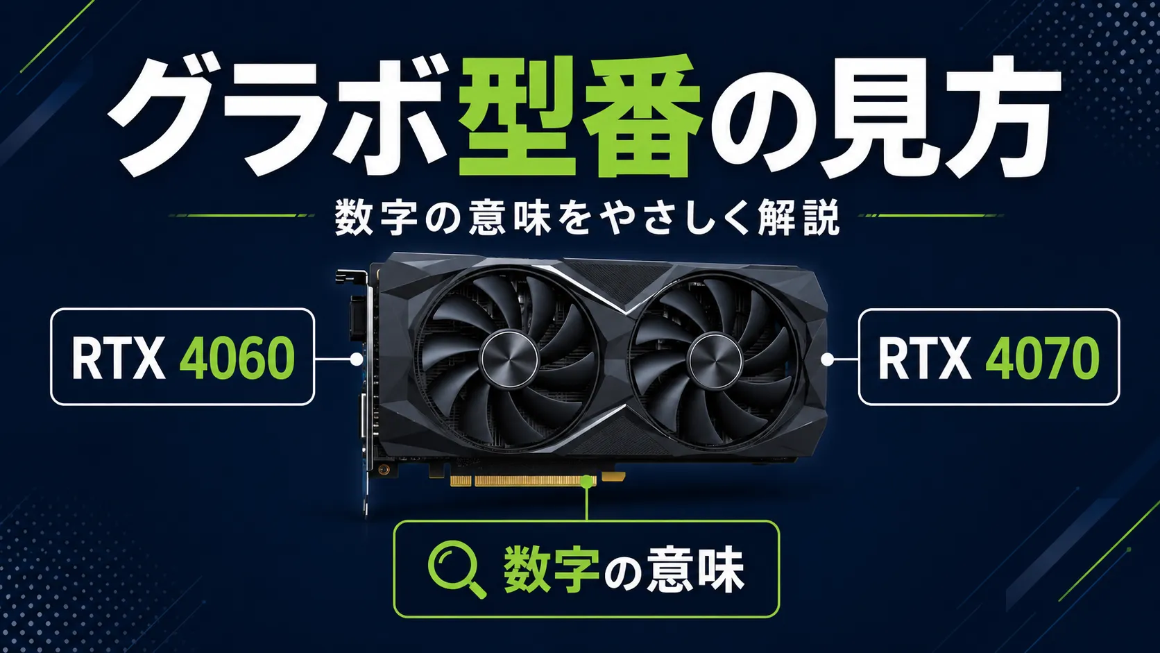 RTXの型番はどう読む？世代・クラス・Ti・SUPERの見方