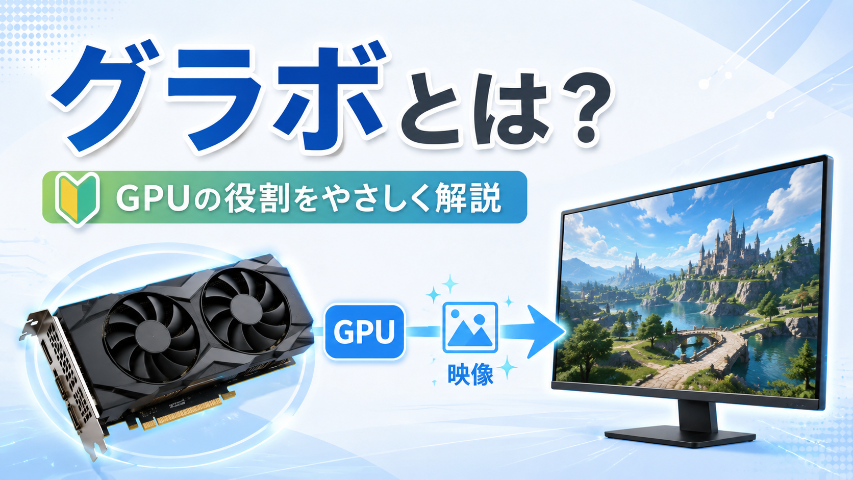 グラボ（GPU）とは？役割とゲーミングPCで重要な理由【初心者向け】