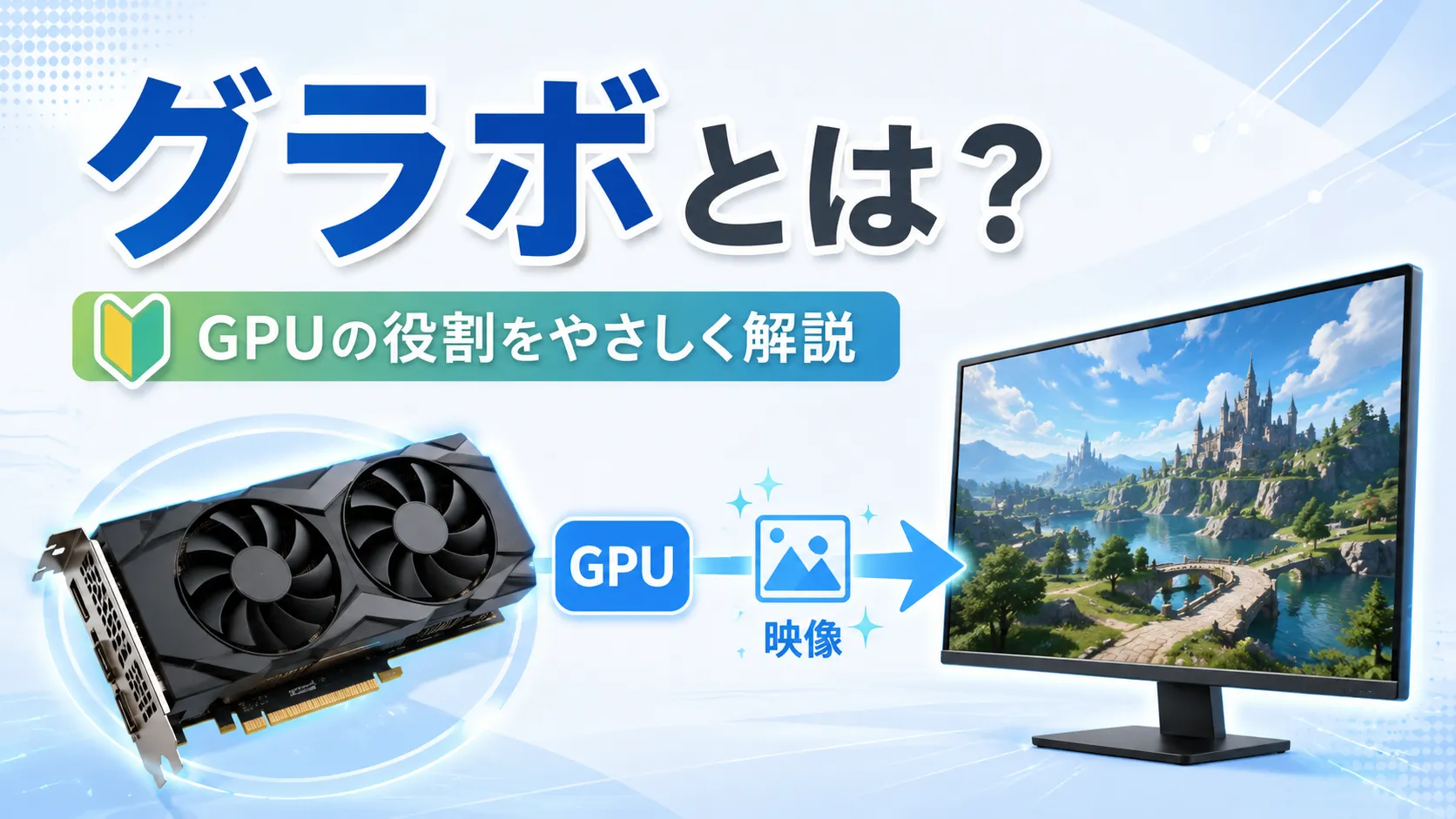 グラボとGPUの違いは？CPUとの役割分担とゲームへの影響