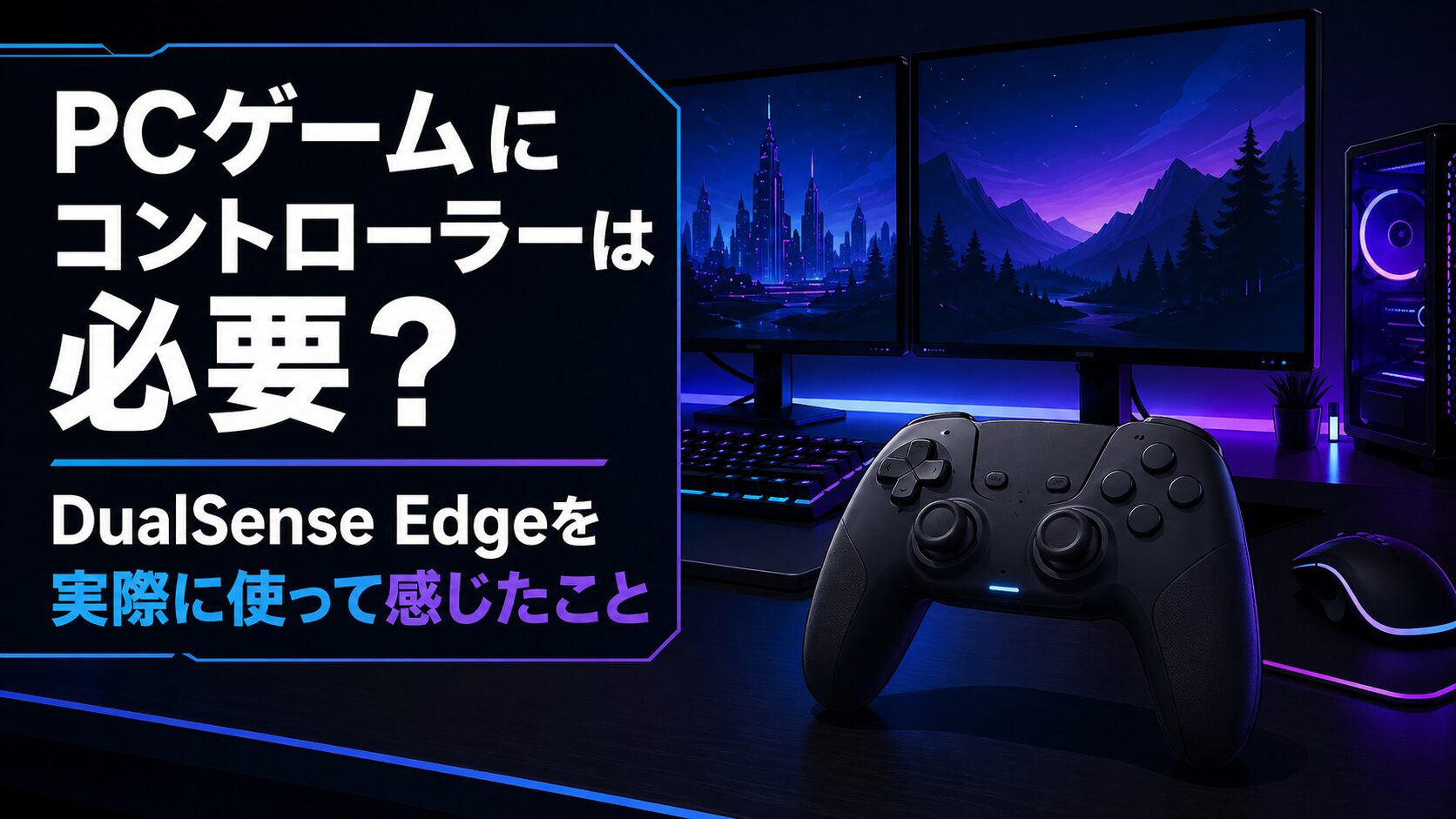 PCゲームにコントローラーは必要？DualSense Edgeを実際に使って感じたこと
